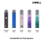 正版Uwell Caliburn G3 Kit咖哩棒G3小煙主機套裝/G3空油倉