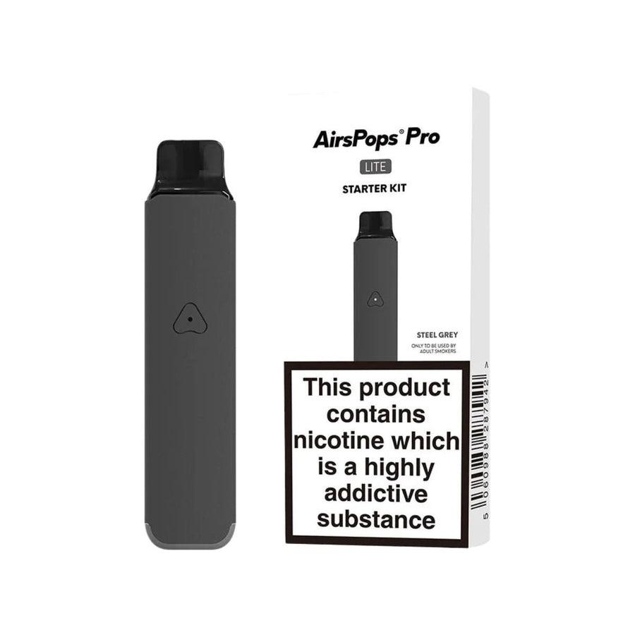 Steel_Grey_front_view_AirsPops_P.jpg 正品Airscream AirPops Pro電子煙註油式主機 | 超長續航 | 原廠空艙2顆入:圖片 1