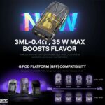 Uwell Caliburn G3 PRO 卡里蹦系列|UWELL Caliburn G3 PRO 咖哩棒註油式小煙主機| 全螢幕UI介面| 35W可調輸出：圖片 2